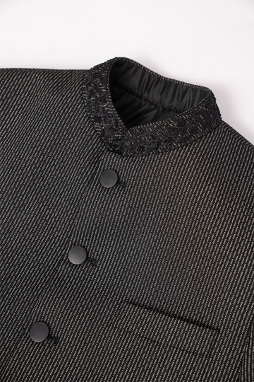 mens black sherwani for wedding